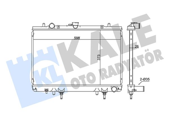 RADYATÖR MITSUBISHI L200 AL/PL/BRZ 698x408x26