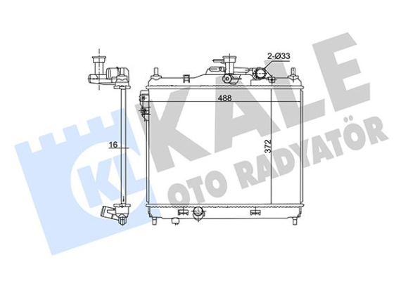 RADYATÖR HYUNDAI GETZ 1.5CRDI 02 05 MT BRAZING 372X488X16 SU RADYATÖRÜ
