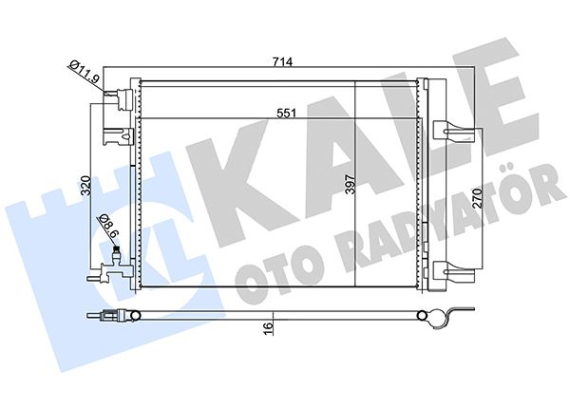 KLİMA KONDENSERİ RADYATÖRÜ ASTRA J-ZAFIRA C-CRUZE 1.3-1.4-1.6-1.7-1.8