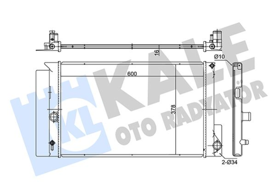 RADYATÖR AURIS-AVENSIS-COROLLA-VERSO MEKANİK AL/PL/BRZ 600x378x16