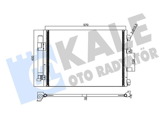 KLIMA RADYATORU KONDANSER FOCUS III 1.0 ECOBOOST -1.6TDCI 11 GRAND C-MAX 11 591 377 16