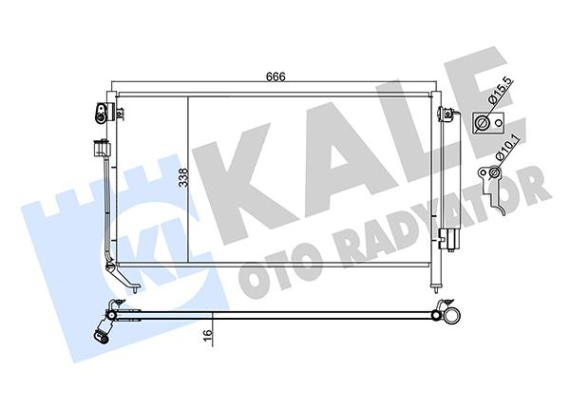 KLİMA KONDENSERİ SUBARU SUBARU FORESTER AL-AL 667X389X16