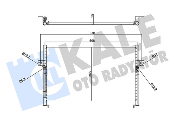 342425 KLİMA KONDENSERİ HYUNDAI H1-STAREX-BOX-HYUNDAI HYUNDAI H100 BOX-PORTER PİCK UP AL-AL
