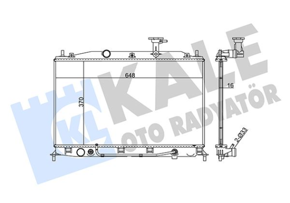 RADYATÖR ACCENT-ACCENT III 1.4/1.6 ERA OTOMATIK VITES AL/PL/BRZ 370x648x16