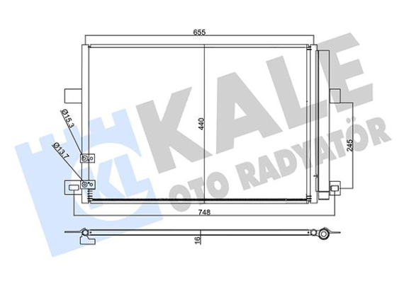 KONDENSER VOLKSWAGEN AMAROK 10-2.0 TDI AL/AL