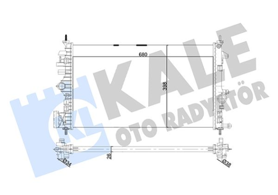 RADYATÖR BRAZING OPEL INSIGNIA A-VAUXHALL INSIGNIA Mk I RADYATÖR