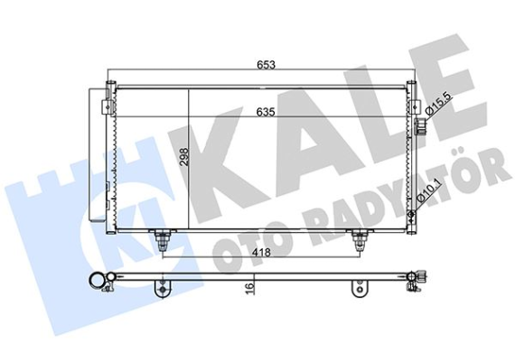 KLİMA KONDENSERİ SUBARU FORESTER-IMPREZA XV AL-AL 640X298X16