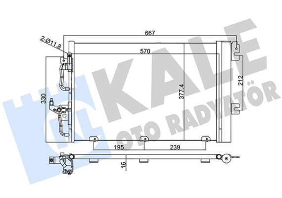 KLİMA RADYATÖRÜ ASTRA H-ZAFIRA B 1.4-1.6-1.8 Z14XEL-Z14XEP-Z16XEP-Z16XER-A16XER-Z18XE-Z18XER-A18XER