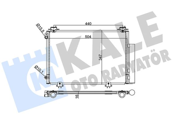 KLİMA KONDENSERİ YARIS-YARIS VERSO AL/AL 520x318x16