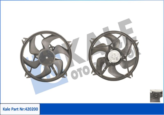 FAN MOTORU PEUGEOT P406 98 04 280W-385mm