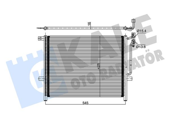 KLIMA RADYATORU BMW E46 M43 M52 M54 N40 N42 N45