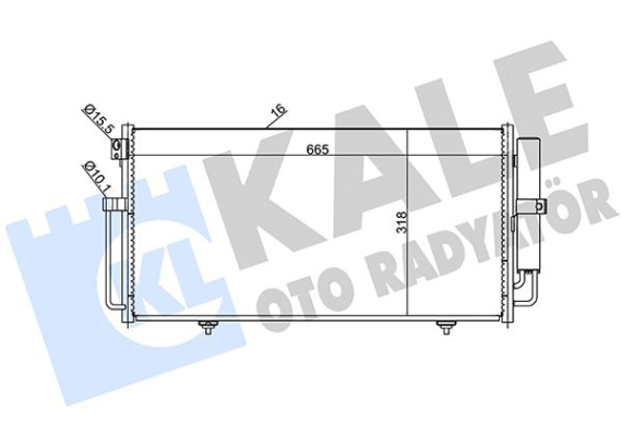 KLİMA KONDENSERİ SUBARU IMPREZA AL-AL 670X318X16