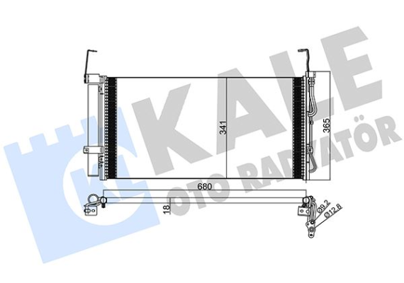 KLİMA KONDENSERİ HYUNDAI SANTAFE I SM AL/AL 680x350x18