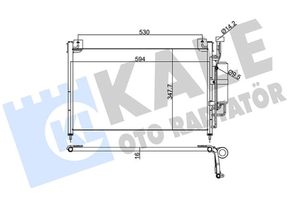 KLİMA KONDENSERİ BMW 2-SERİSİ AL-AL 615X349X16