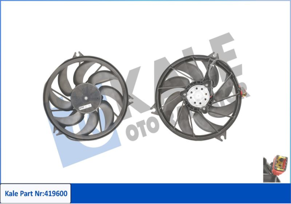 FAN MOTORU DAVLUMBAZLI PEUGEOT 206 CC-206-206 SW 200W-392mm