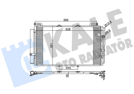 KLİMA KONDENSERİ HYUNDAI MATRIX FC AL/AL 587x352x18