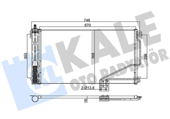 KLIMA RADYATORU MERCEDES W203 CL203 S203 C209 A209