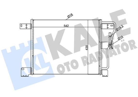 KLİMA KONDENSERİ JEEP AL-AL 540X428X16