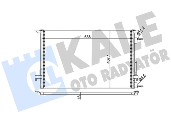 KLİMA KONDENSERİ VECTRA C AL/AL 688x668x16