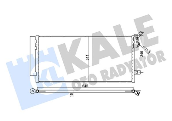 KLİMA RADYATÖRÜ FIAT DOBLO 10 COMBO 12 1.3 DMTJ-1.6 DMTJ-2.0 DMTJ 669x293x16