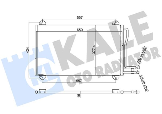 KLIMA RADYATORU MERCEDES SPRINTER B901 B905 95 06