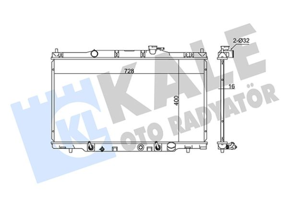 RADYATÖR CRV II AL/PL/BRZ 400x728x16