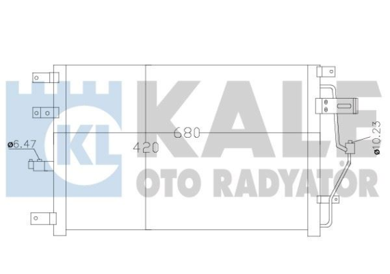 KLİMA KONDENSERİ VOLVO S60 I-S80 I-V70 II-XC70 CROSS COUNTRY AL-AL TÜPLÜ 659X418X20