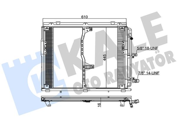 KLIMA RADYATORU MERCEDES S-CLASS W140 91 98