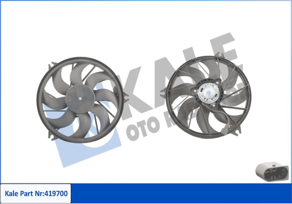 FAN MOTORU DAVLUMBAZLI P206 1.1-1.4-1.4-1.6-2.0 16V-1.6HDI-2.0HDI 98 160W-380mm