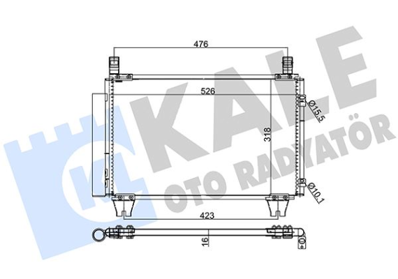 KLİMA KONDENSERİ YARIS AL/AL 524x318x16