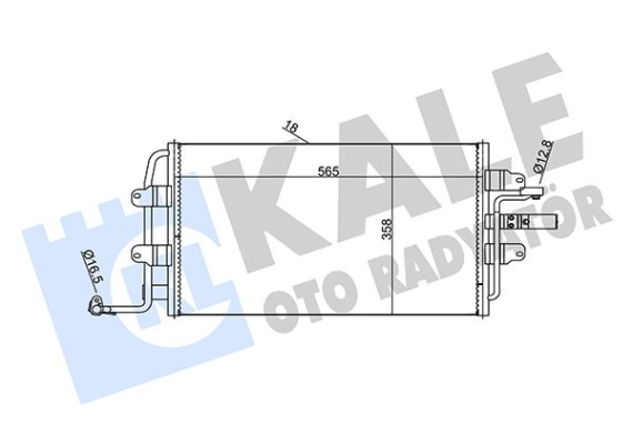KLİMA KONDENSERİ VW NEW BEETLE AL/AL 563x362x18