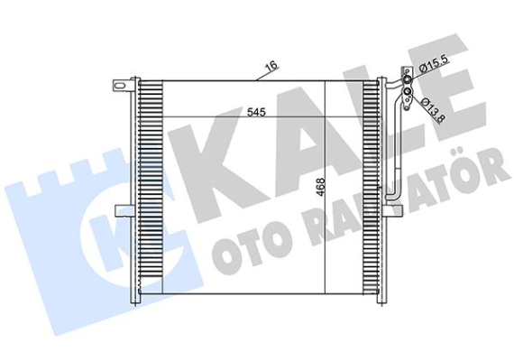 KLİMA KONDENSERİ BMW X3 AL-AL 542X468X16