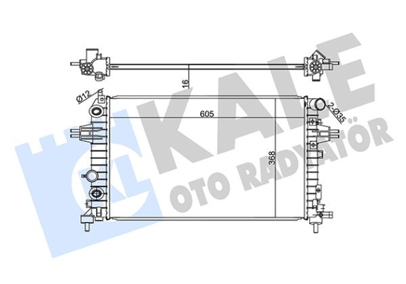 RADYATÖR BRAZİNG ASTRA H 1.2-1.4-1.8-ZAFIRA B 1.6 AC KLİMASIZ MEK 600x368x26
