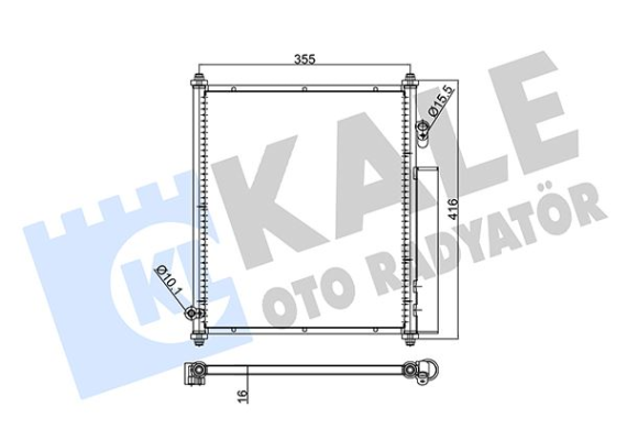 KLİMA KONDENSERİ JAZZ II AL/AL 370x408x16
