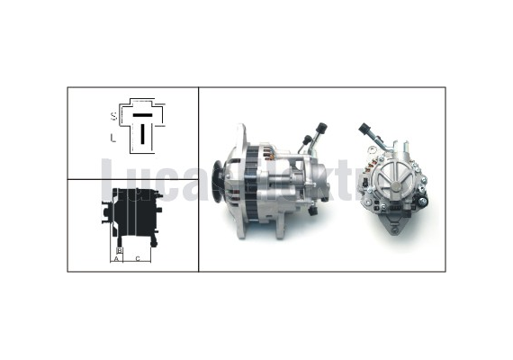 ALTERNATOR 12V 75A V.P L300 2.5D