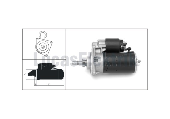 MARS MOTORU 12V 1.4KW 11 DIS NIVA 1700 SAMARA