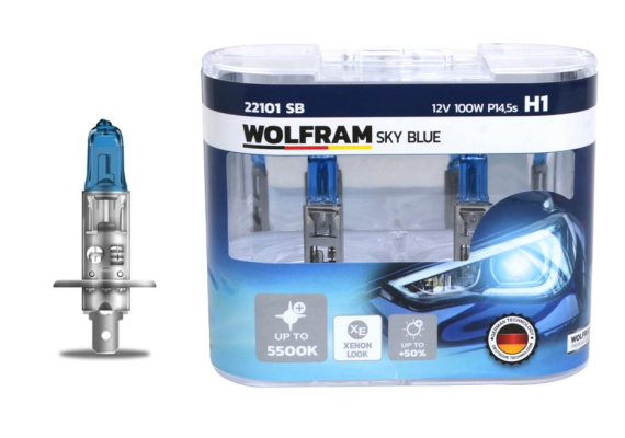 AMPUL 12V H1 100 P14.5s SKY BLUE BEYAZ IŞIK