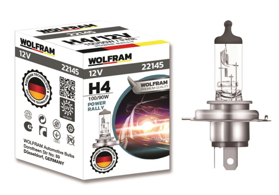 AMPUL 12V H4 100/90 P43t STANDART IŞIK TIRNAKLI P43t 62204