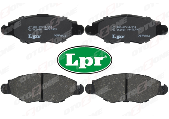 ÖN FREN BALATASI PEUGEOT P206 1.4 1.6 09/98 P306 1.4 1.6 5/93 KULAKLARI DELİKSİZ