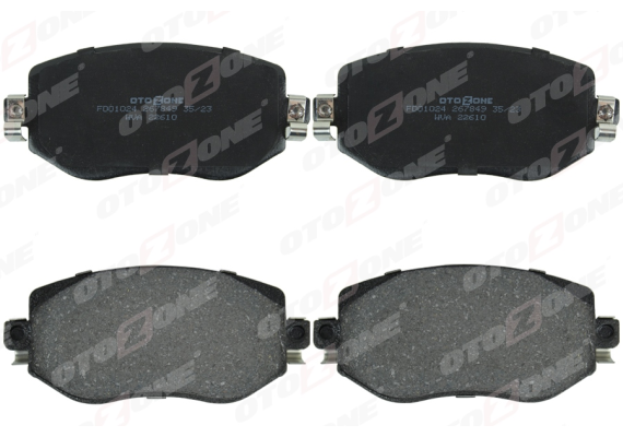 ÖN FREN BALATASI RENAULT MEGANE IV 15 TÜM MOTOR TİPLERİ G:129MM Y:58.4 MM K:18MM