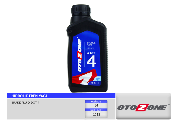 HİDROLİK FREN YAĞI DOT-4 500 ML