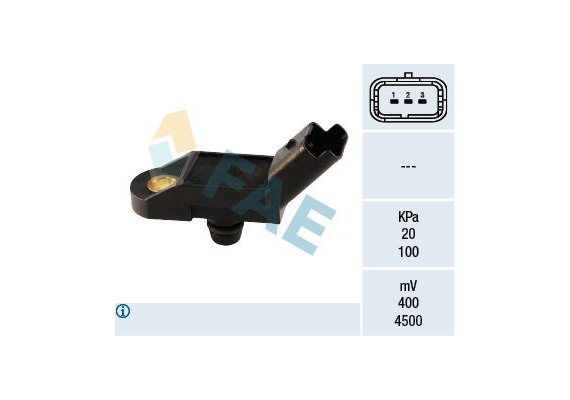 EMME MANİFOLD BASINÇ SENSÖRÜ P106-P206-P306-P307-P406-PARTNER-BERLINGO-C5-SAXO-XSARA-JUMPY 1.1-1.4-1.6-1.8-2.0