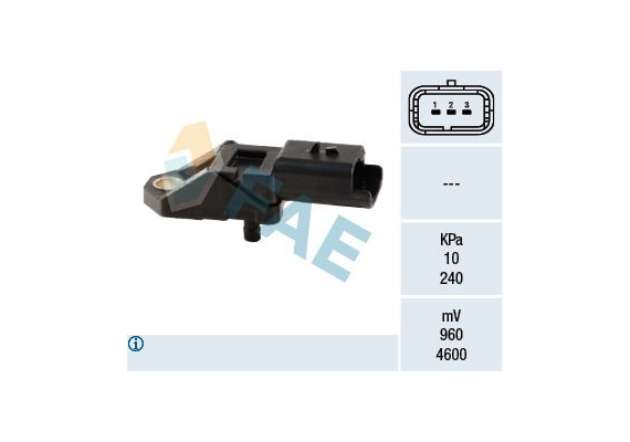 EMME MANIFOLD BASINC SENSORU C1 C2 C3 C3 II-NEMO BIPPER P107 P206 P207 P206 T3E 1.4 HDI DV4T FORD FIESTA 1.4 TDCI P807 C8 P607 P406 EXPERT JUMPY SCUDO 2.0HDI