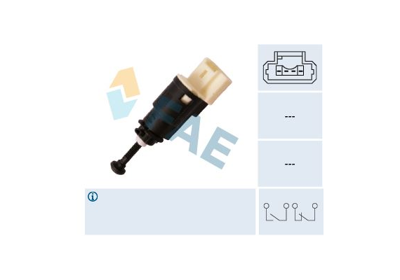 FREN PEDAL MÜŞÜRÜ RENAULT CLIO III 05 12 CLIO IV 12 CAPTUR I 12 KANGOO 05 LAGUNA II 01 07 DACIA LOGAN I-II 06 18 SANDERO I-II 08 18 DUSTER I-II 10 21 OPEL VİVARO B 06 14 4 FİŞLİ