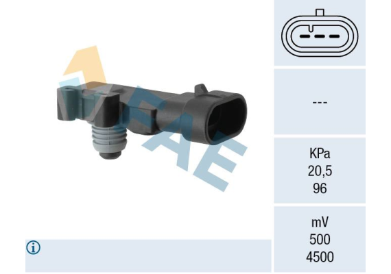 MAP EMME BASINÇ SENSÖRÜ ASTRA F-G-H CORSA B-C-COMBO C-MERIVA A-VECTRA B-C-VIVARO-ZAFIRA 1.4- 1.6 16V 1.7 CDTI 2.0-2.2 LAGUNA-KANGOO-MEGANE I 1.4 E