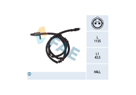 TEKERLEK HIZ SENSÖRÜ MASTER 2 1.9DTİ-DCİ-2.2-2.5DCİ-2.8DTİ-3.0DCİ 00 ARKA