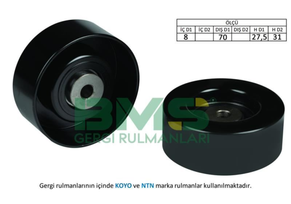 ALTERNATÖR GERGİ RULMANI CADDY 1.9D 96-00 - POLO 1.7 SDI-1.9D-1.9 SDI 94-01