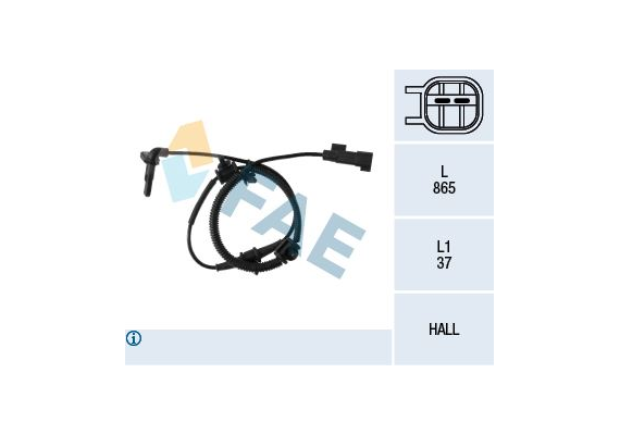ABS TEKERLEK HIZ DEVİR SENSÖRÜ ÖN SAĞ-SOL ASTRA J-CRUZE 1.4-1.4 T-1.6-1.6 T 09