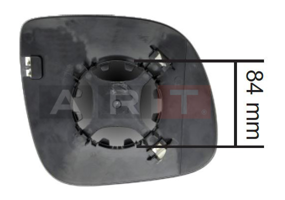 DIŞ DİKİZ AYNA CAMI ISITMALI ASFERİK SOL TRANSPORTER T6-AMAROK T6 2015- 2010