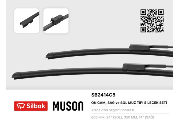SİLECEK SÜPÜRGESİ 600/350MM MUZ TİPİ MG ZS-ZS EV 10/17